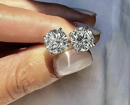 Orecchini perno moissanite - orecchini, a