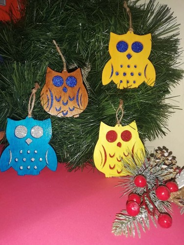 Pendente natale legno - in,