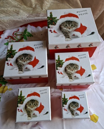 Set scatole regalo natalizie - set,