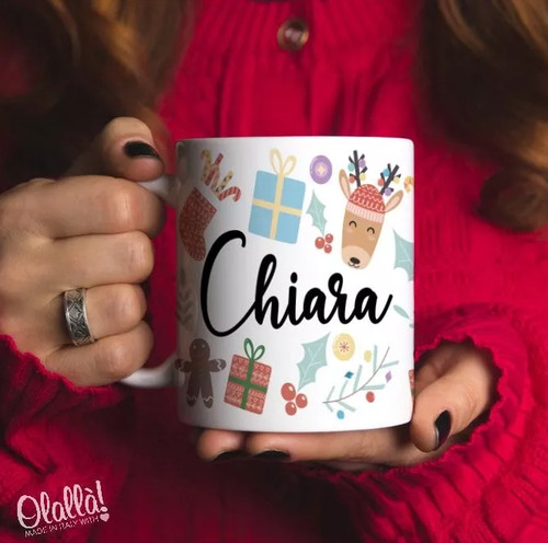 Regalo natale tazza con nome - regalo,