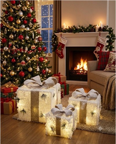 Set pacchi regalo natalizi - set,