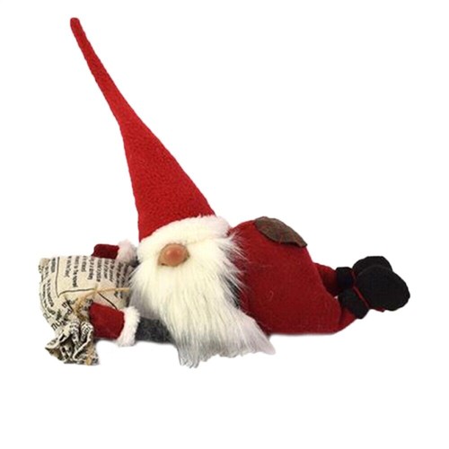 Gnomo elfo babbo natale rosso