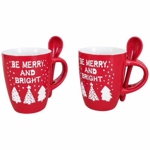 Set tazze natalizie rosse - set, 2